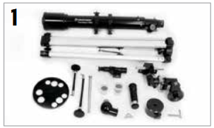 Celestron - PowerSeeker 70EQ - Как использовать - Шаг 1 Как использовать - Шаг 1