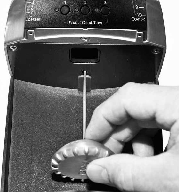 Baratza - Vario - Calibración de la muela Calibración de la muela