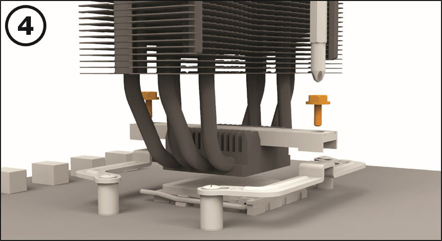 BE QUIET! - DARK ROCK SLIM - AMD: AM4 орнату - 4-қадам AMD: AM4 орнату - 4-қадам