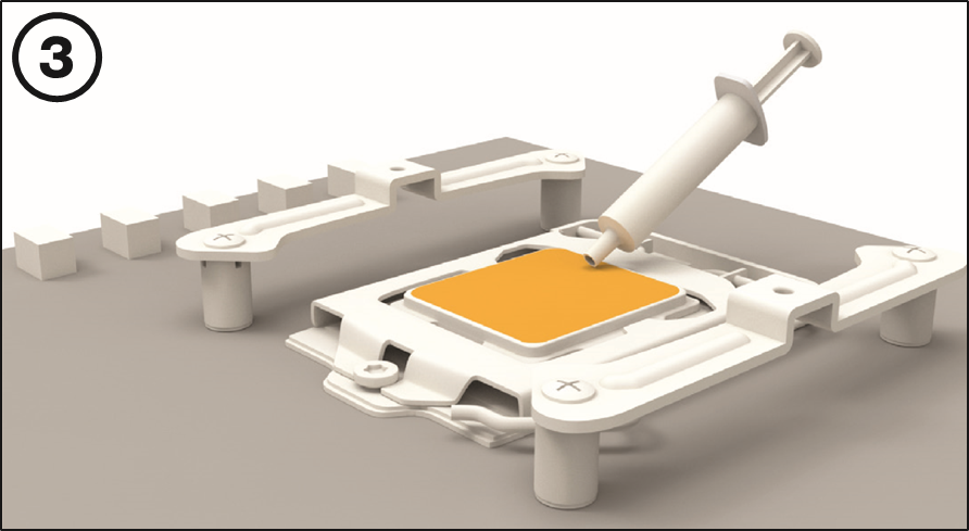 BE QUIET! - DARK ROCK SLIM - Intel: LGA 1700 / 1200 / 1150 / 1151 / 1155 орнату - 3-қадам Intel: LGA 1700 / 1200 / 1150 / 1151 / 1155 орнату - 3-қадам