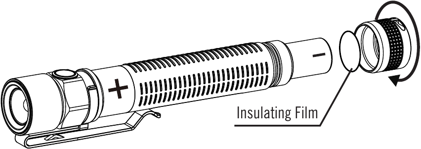 OLIGHT - S2A BATON - BATAREYANI O'RNATISH BATARAYANI O'RNATISH