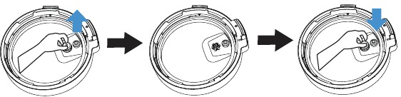 Midea - MY-CS5039P - Demontáž a instalace protiblokovacího štítu Demontáž a instalace protiblokovacího štítu