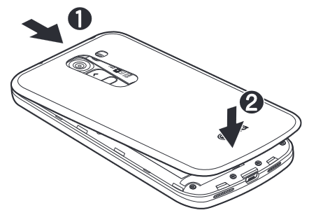 LG - G2 mini D620r - Installing the SIM card and battery - Step 3 Εγκατάσταση της κάρτας SIM και της μπαταρίας - Βήμα 3