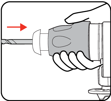Ozito - RHD-4100 - Utilizzo degli ACCESSORI SDS+ - Passaggio 2 Utilizzo degli ACCESSORI SDS+ - Passaggio 2