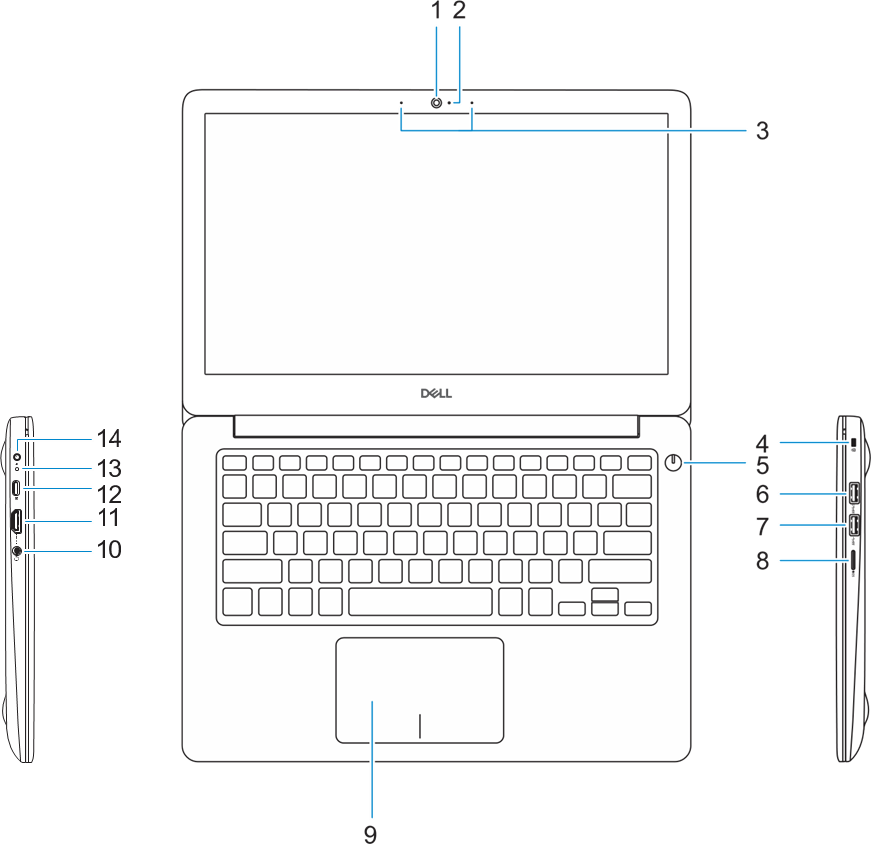 Dell - Vostro 5370 P87G - Visão geral - Parte 1 Visão geral - Parte 1