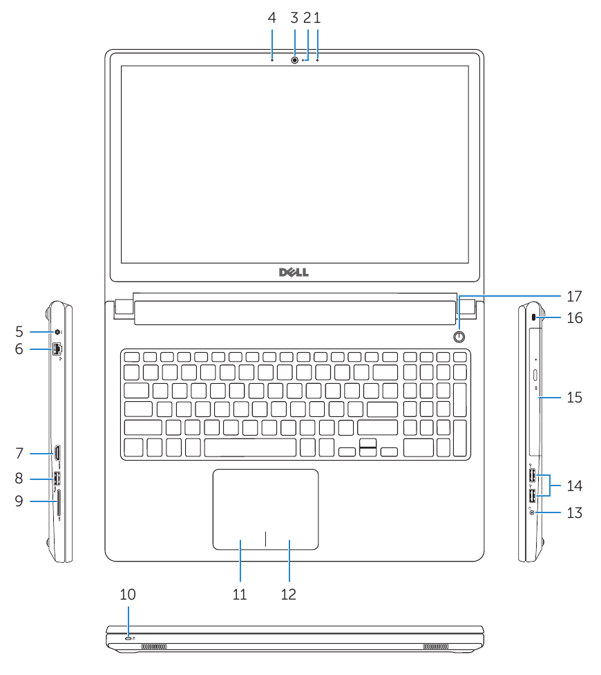 Dell - Inspiron 15 5000 Series - Overzicht - Deel 1 Overzicht - Deel 1