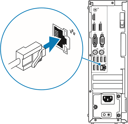 Dell - Precision Tower 3420 - Tarmoq kabelini ulang — ixtiyoriy Tarmoq kabelini ulang — ixtiyoriy