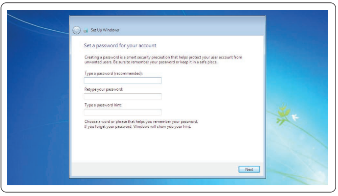 Dell - Precision Tower 3420 - Windows uchun parolni o'rnating Windows uchun parolni o'rnating