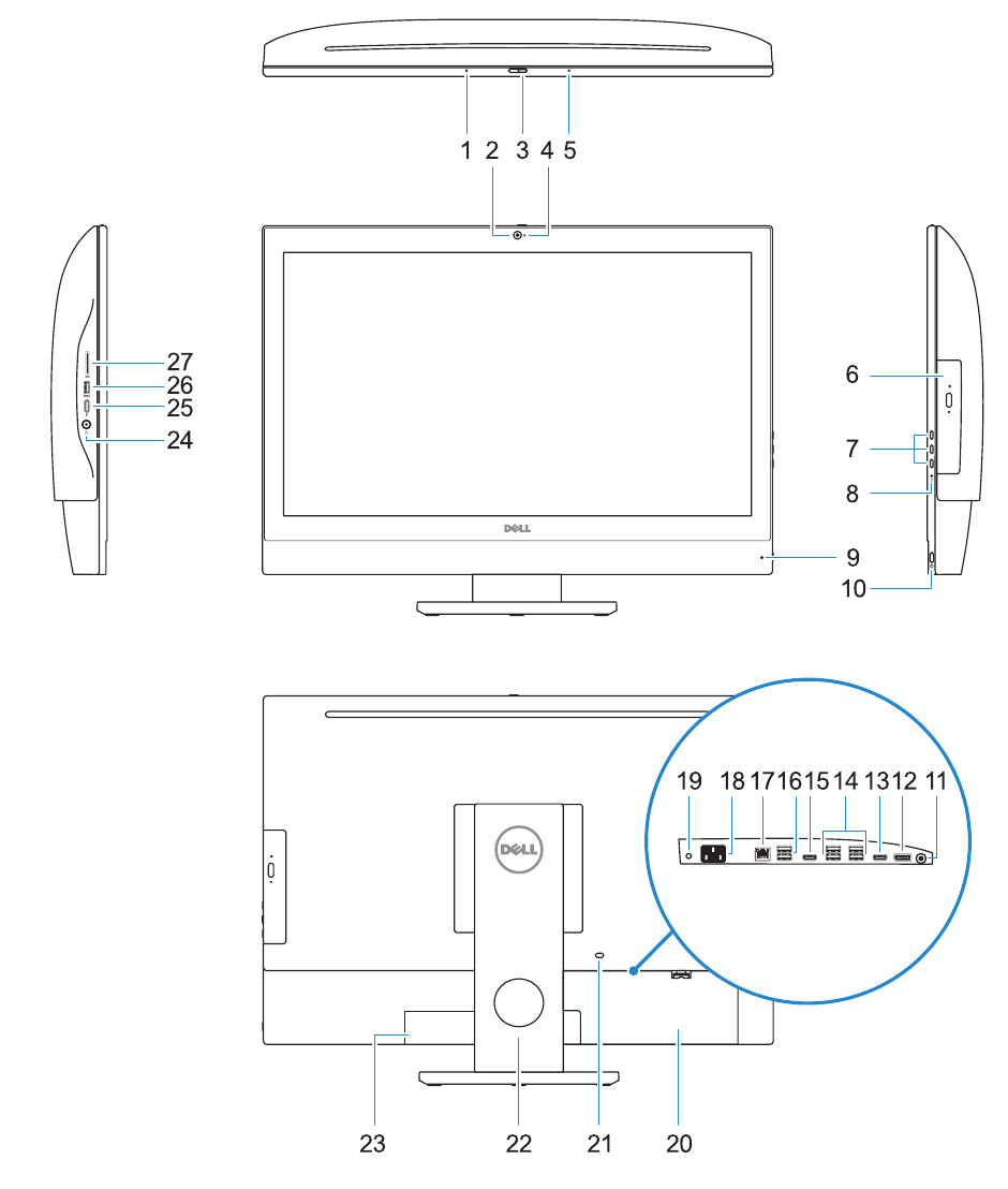 Dell - OptiPlex 7450 - Xususiyatlar Xususiyatlar