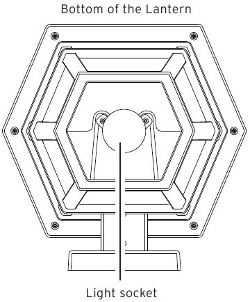 Acoustic Research - AW851 - De lamp van de lantaarn installeren/vervangen De lamp van de lantaarn installeren/vervangen