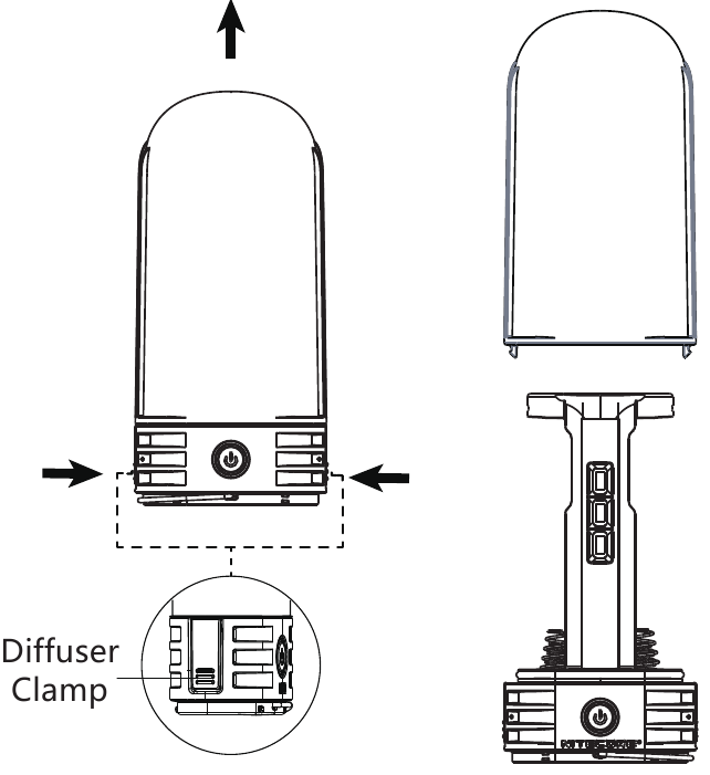 Nitecore - LR60 - Installazione della batteria - Fase 1 Installazione della batteria - Fase 1