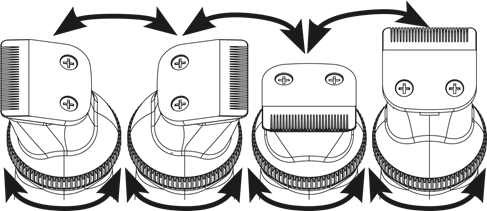 Wahl - GroomsMan Pro Sport 9953 - 12-Position Head Cabezal de 12 posiciones