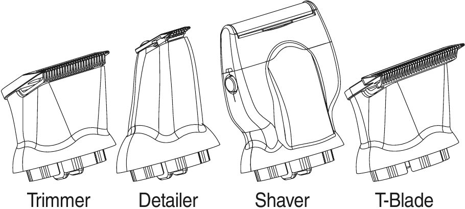 Wahl - GroomsMan Pro Sport 9953 - Cabezales de fijación adicionales Cabezales de fijación adicionales