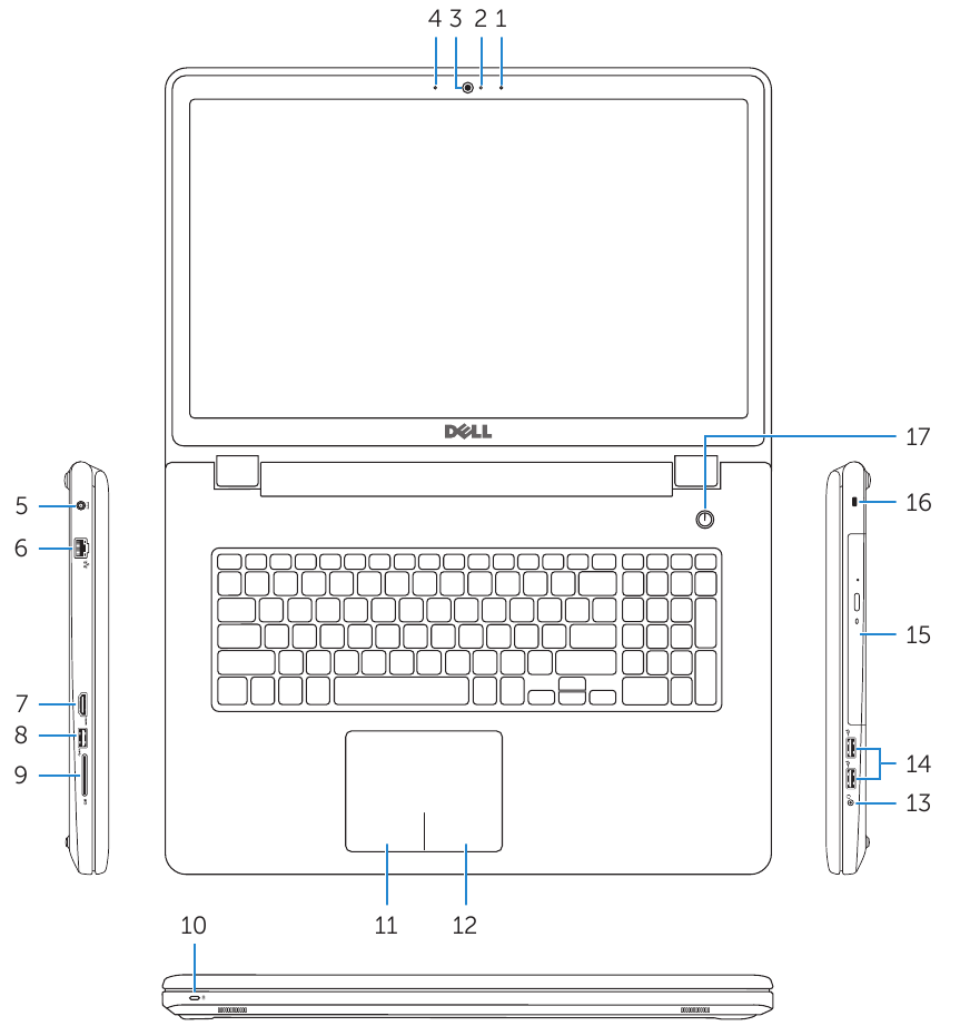 Dell - Inspiron 17 5000 Series - Przegląd — część 1 Przegląd — część 1