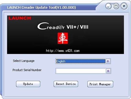 Launch - Creader VII+ - How to Update - Step 2 Kaip atnaujinti - 2 žingsnis