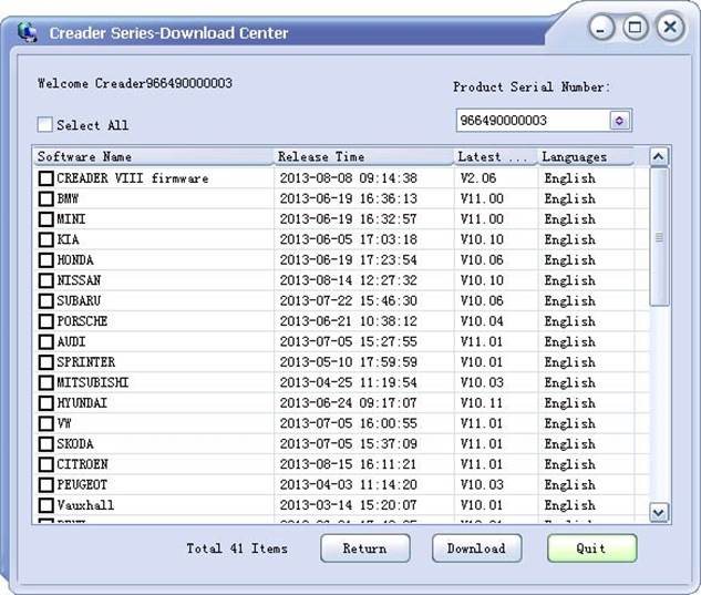 Launch - Creader VII+ - How to Update - Step 7 Kaip atnaujinti - 7 žingsnis