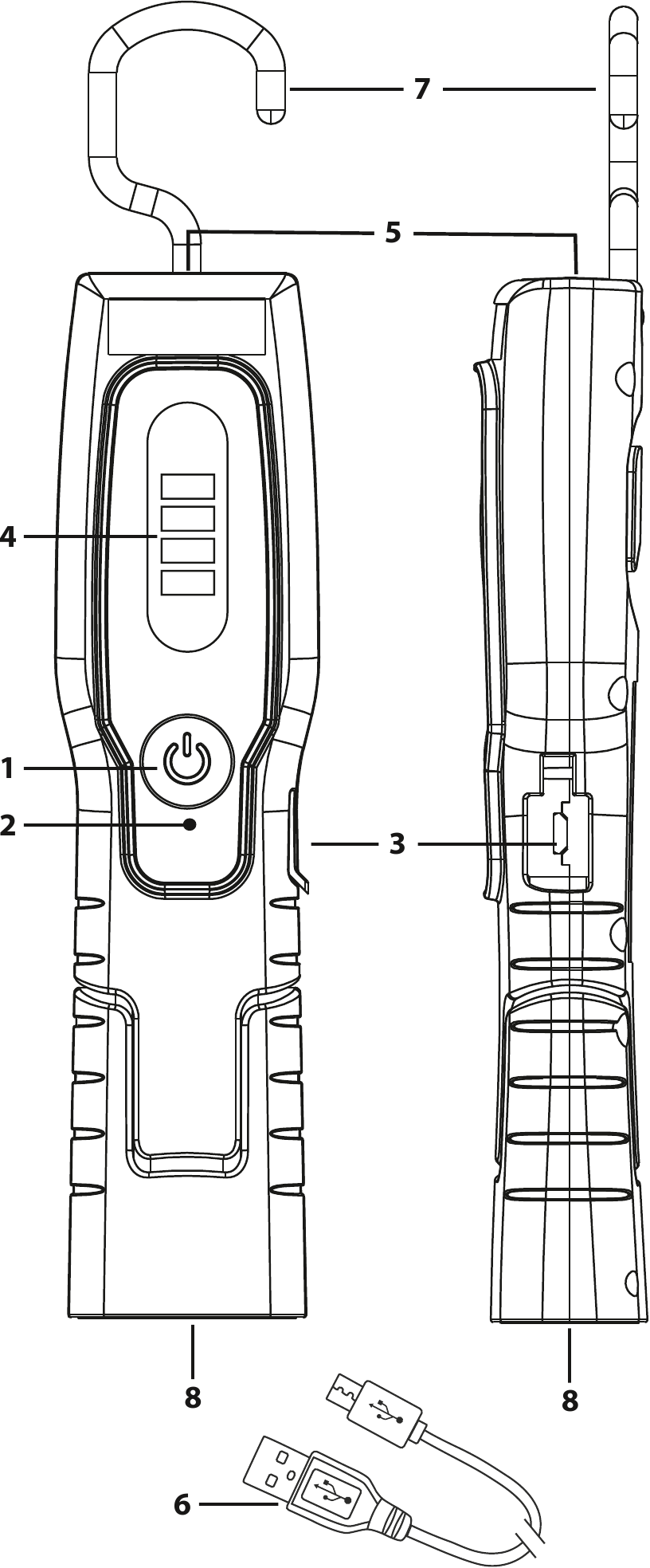 brennenstuhl - HL 200 A - ЭЛЕМЕНТЫ УПРАВЛЕНИЯ ЭЛЕМЕНТЫ УПРАВЛЕНИЯ