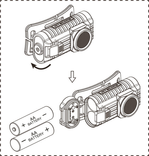 Nitecore - HA23 - Батареяны орнату Батареяны орнату