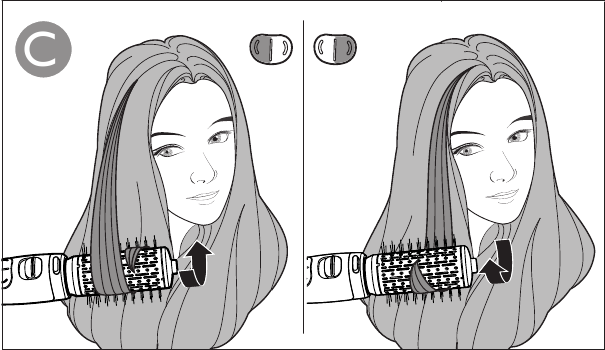 Philips - HP8668 - Ułóż końcówki włosów Ułóż końcówki włosów