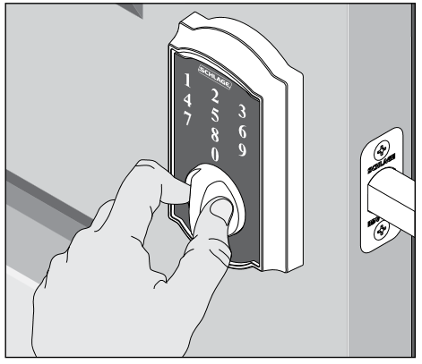 Schlage - BE375 - Bloqueo desde el exterior - MODELO BE375 - Paso 2 Bloqueo desde el exterior - MODELO BE375 - Paso 2