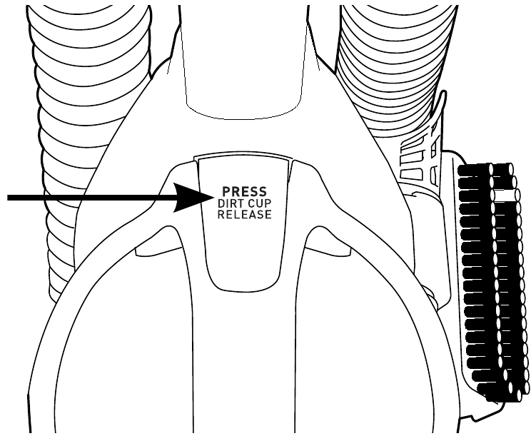 Hoover - ELITE SWIVEL XL PET UH75250 - ESVAZIAR O RECIPIENTE DE SUJIDADE - Passo 1 ESVAZIAR O RECIPIENTE DE SUJIDADE - Passo 1