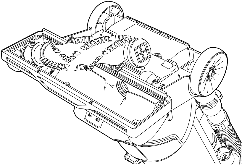 Hoover - ELITE SWIVEL XL PET UH75250 - COMO SUBSTITUIR A CORREIA E LIMPAR A ESCOVA ROTATIVA - Passo 2 COMO SUBSTITUIR A CORREIA E LIMPAR A ESCOVA ROTATIVA - Passo 2