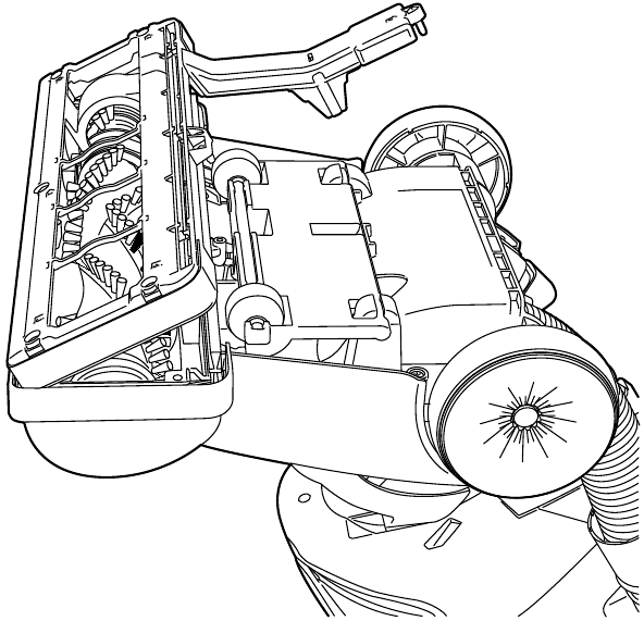 Hoover - ELITE SWIVEL XL PET UH75250 - COMO SUBSTITUIR A CORREIA E LIMPAR A ESCOVA ROTATIVA - Passo 3 COMO SUBSTITUIR A CORREIA E LIMPAR A ESCOVA ROTATIVA - Passo 3