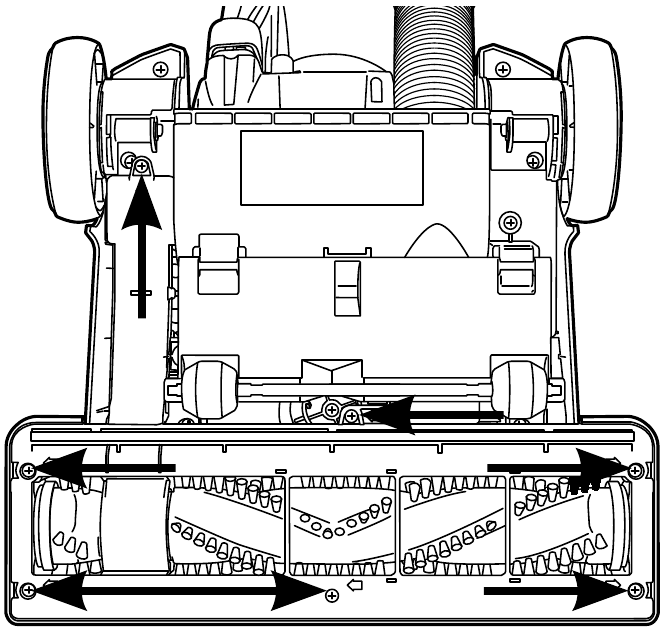 Hoover - ELITE SWIVEL XL PET UH75250 - COMO SUBSTITUIR A CORREIA E LIMPAR A ESCOVA ROTATIVA - Passo 1 COMO SUBSTITUIR A CORREIA E LIMPAR A ESCOVA ROTATIVA - Passo 1