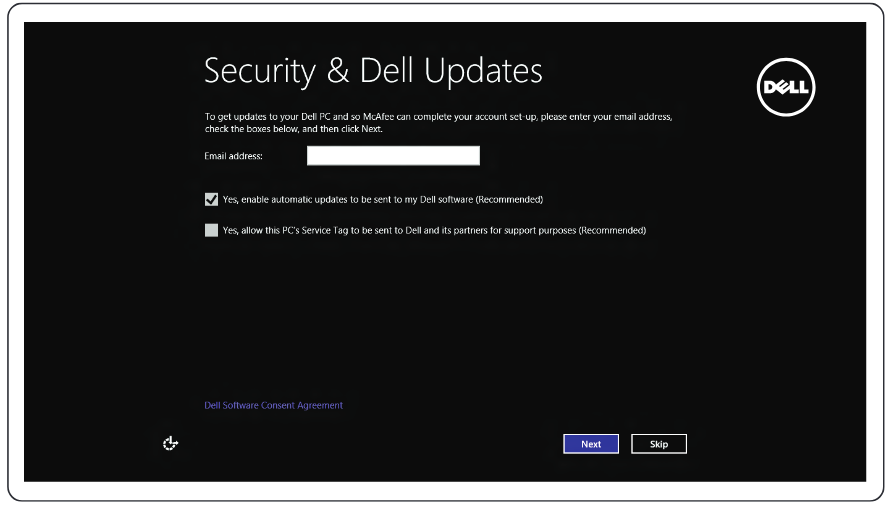 Dell - Inspiron 11 3000 Series - Activați securitatea și actualizările Activați securitatea și actualizările