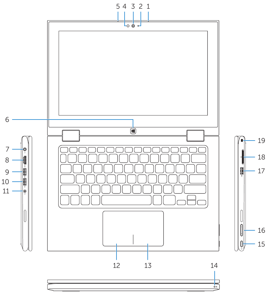 Dell - Inspiron 11 3000 Series - Caracteristici - Partea 1 Caracteristici - Partea 1