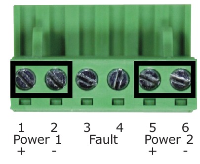 Planet - IGS-500T - Wiring the Power Inputs - Step 2 Wiring the Power Inputs - Step 2