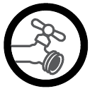 Tylko do nawadniania na zewnątrz zimną wodą.