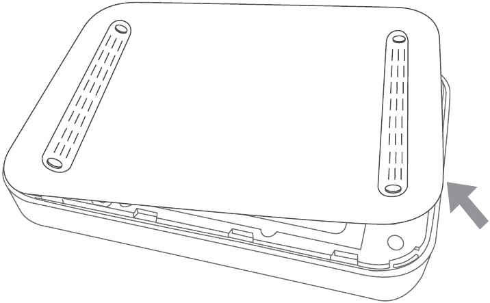 Franklin - T10 - Ingiza Betri - Hatua ya 1 - Fungua kifuniko Ingiza Betri - Hatua ya 1 - Fungua kifuniko