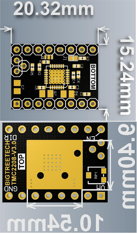 BIGTREETECH - TMC2208 V3.0 - Popis parametrů Popis parametrů