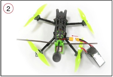 Eachine - Novice IV - Start FPV Flight - Step 2 - Power on the drone Start FPV Flight - Step 2 - Power on the drone