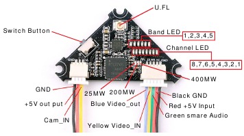 Eachine - Novice IV - VTX wiring diagram VTX wiring diagram