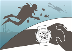 CASIO - G-SHOCK FROGMAN GW-8230 - De duikfunctie gebruiken De duikfunctie gebruiken