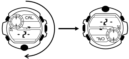 CASIO - RANGEMAN GW9400 - 2-punts kalibratie uitvoeren 2-punts kalibratie uitvoeren