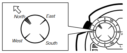 CASIO - RANGEMAN GW9400 - Een richtingsmeting verrichten - Stap 1 Een richtingsmeting verrichten - Stap 1