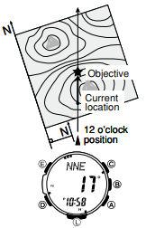 Um homem olha para um mapa enquanto segura um relógio.