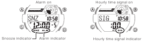 CASIO - G-SHOCK GD-350 - Alarm Indicators Alarm Indicators