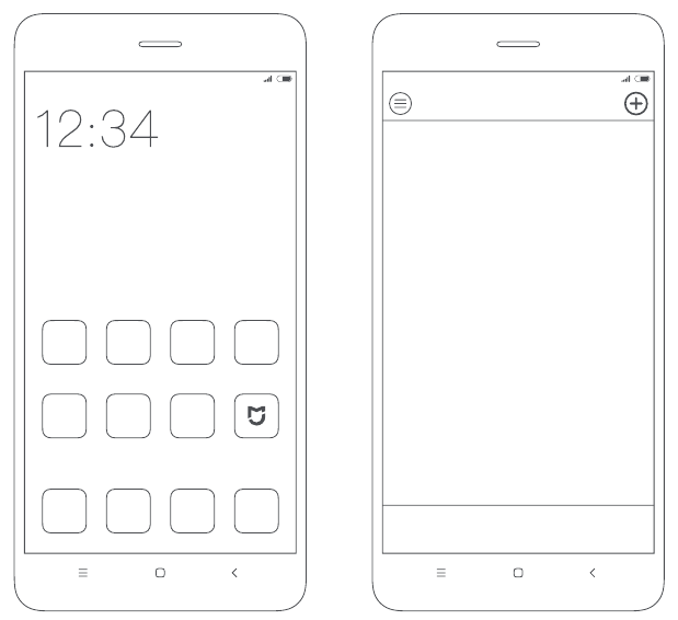 Xiaomi - Caméra de sécurité Mi Home SXJ01ZM - Configuration rapide - Étape 2 - Ajouter un appareil Configuration rapide - Étape 2 - Ajouter un appareil