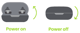 TOZO - GOLDEN X1 - Įjungimas / išjungimas Įjungimas / išjungimas