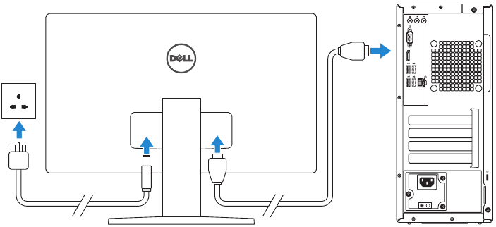 Dell - Vostro 3650 - Displeyni ulash Displeyni ulash