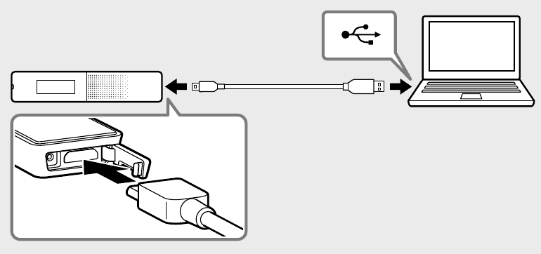 Sony - ICD-TX650 - Зарядтау Зарядтау