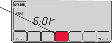 Honeywell - VisionPRO TH8000 Series - Speciális funkciók - 1. lépés - Nyomja meg a középső gombot Speciális funkciók - 1. lépés - Nyomja meg a középső gombot