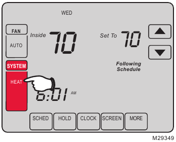 Honeywell - VisionPRO TH8000 Series - Rendszer beállítása Rendszer beállítása