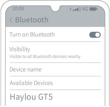 Haylou - GT5 - Emparejamiento Automático Emparejamiento Automático