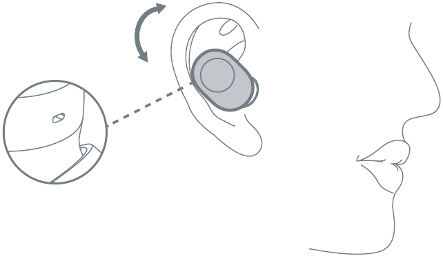 Haylou - GT5 - Primer Uso - Paso 2 - Ajuste de los audífonos Primer Uso - Paso 2 - Ajuste de los audífonos