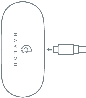 Haylou - GT5 - Cómo Cargar - Usando el cable USB tipo-c Cómo Cargar - Usando el cable USB tipo-c